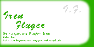 iren fluger business card