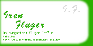 iren fluger business card